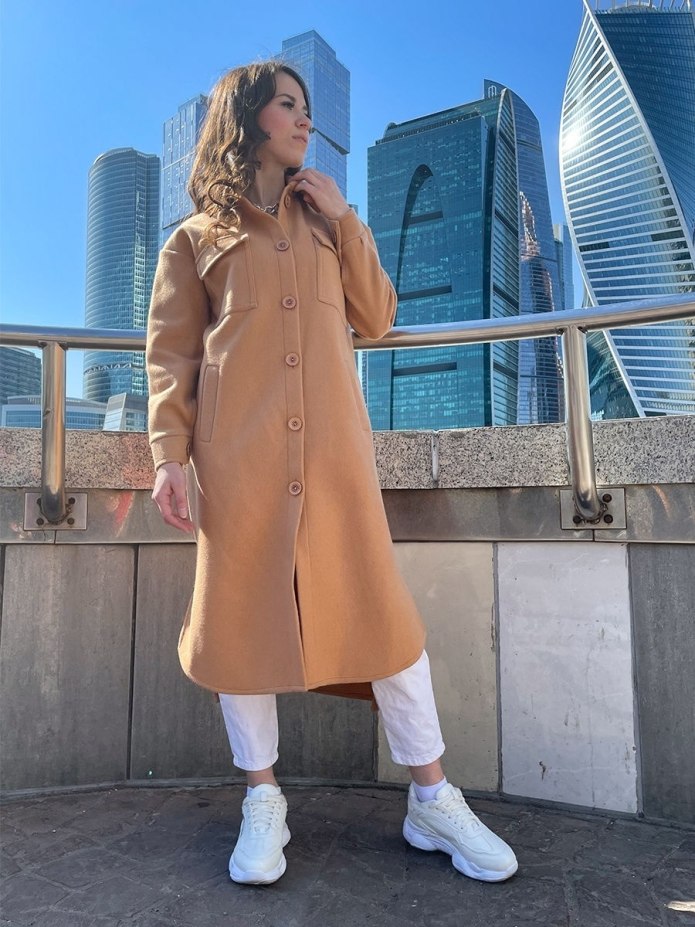 Пальто рубашка женское купить