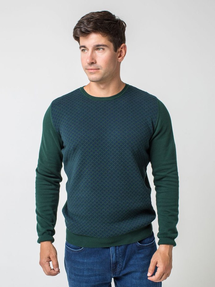 Зеленый мужской свитер the Alcott Knit