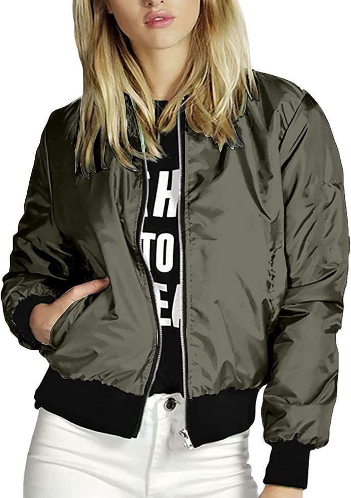 Oversize Bomber кожаный