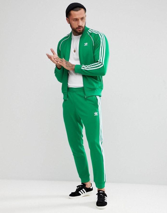 Адидас adicolor костюм Green