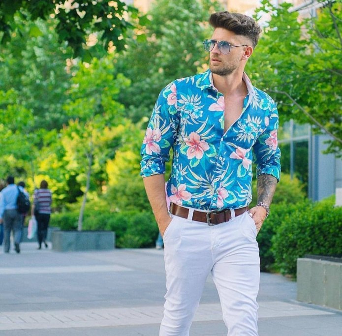 Мужчины Smart Casual рубашка