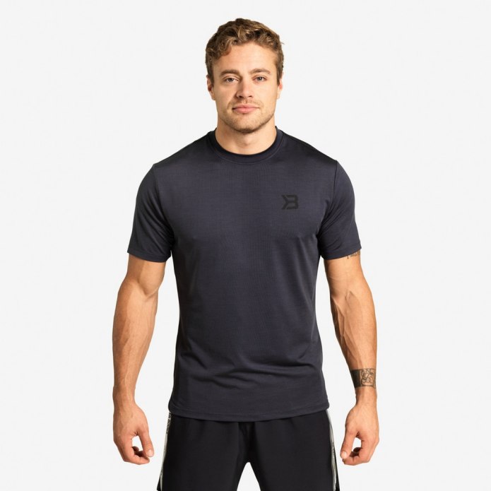 Better bodies футболка Essex Stripe Tee (темно-серая)