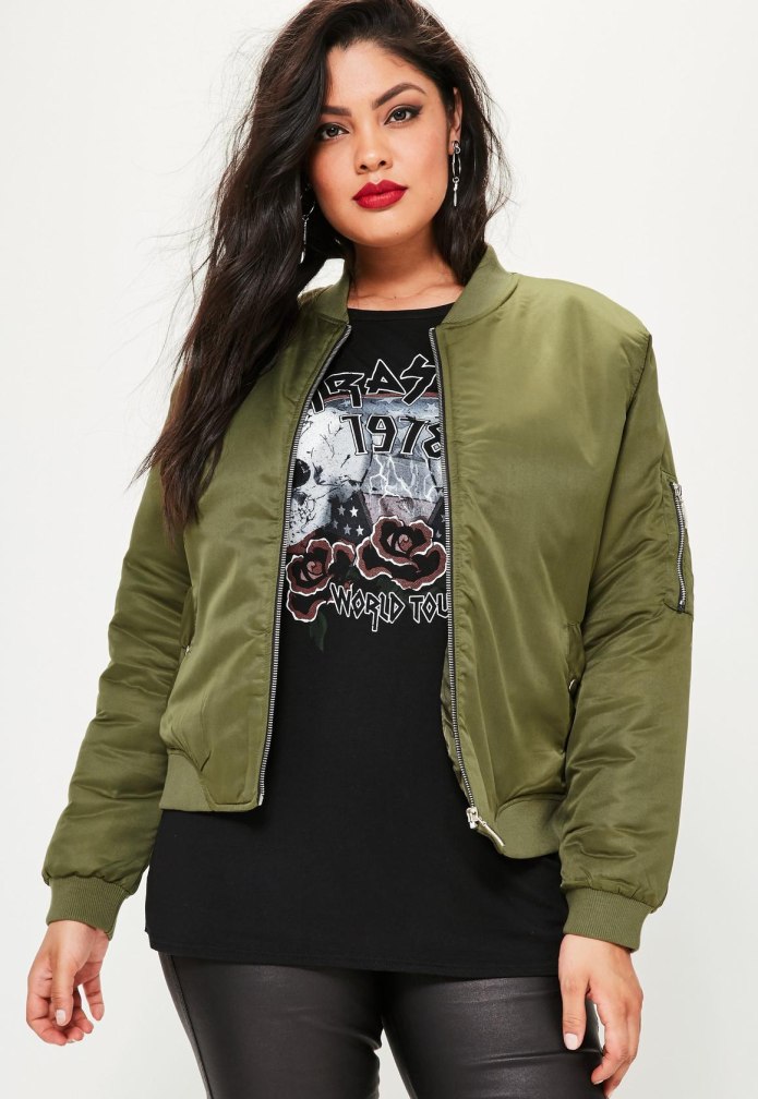 Pull and Bear бомбер зелёный