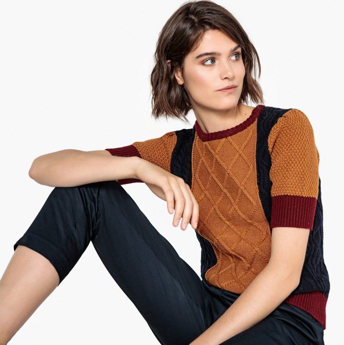 Пуловер с коротким рукавом Vogue Knitting