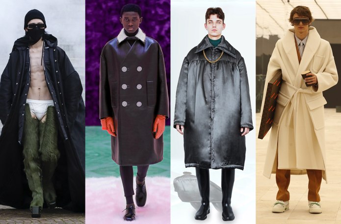 Street Style man пальто оверсайз