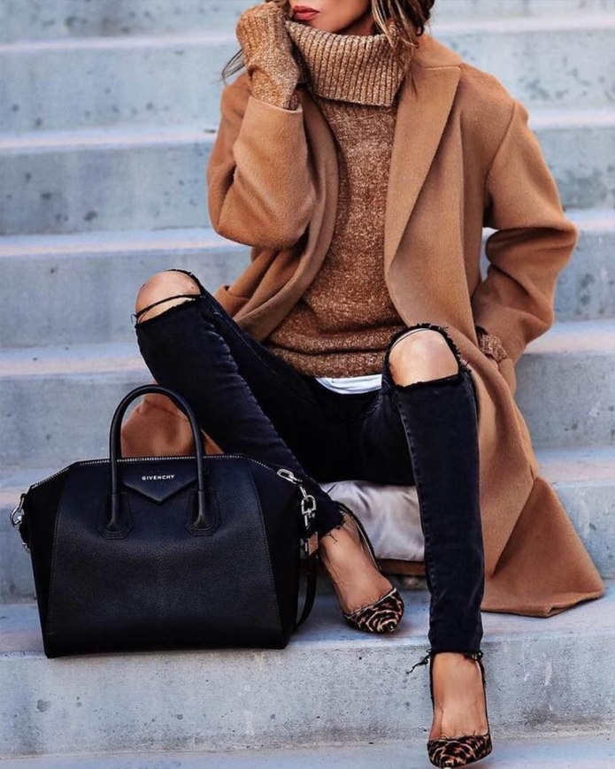 Пальто Casual Camel
