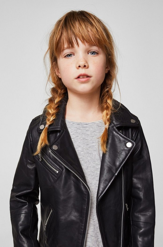 Mango Kids куртка кожаная