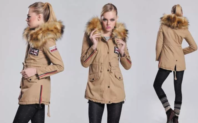 Forever 21 куртка парка бежевая