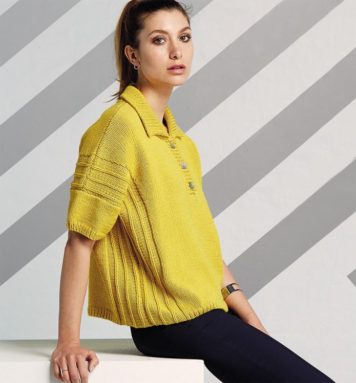 Polo-Neck Sweater женский