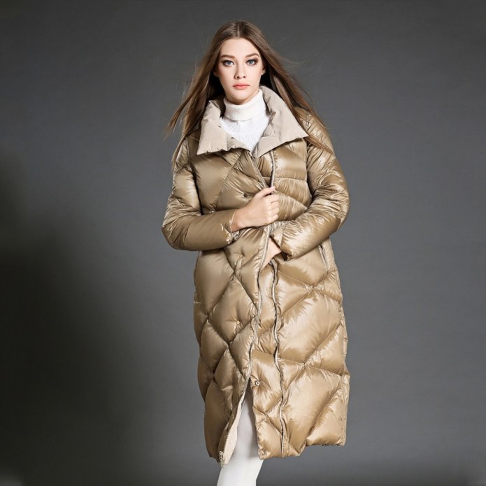Женское пальто-пуховик Light down Coat Black арт. >4751026