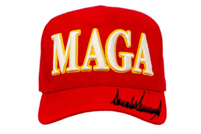 Дональд Трамп в кепке make America great again