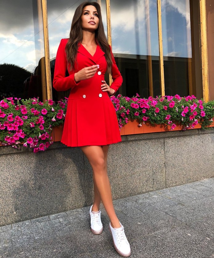 Красные кеды Street Style