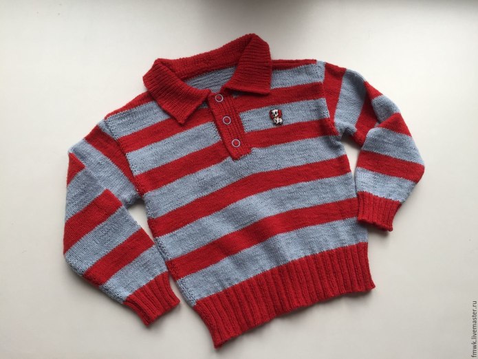 Джемпер для мальчика спицами