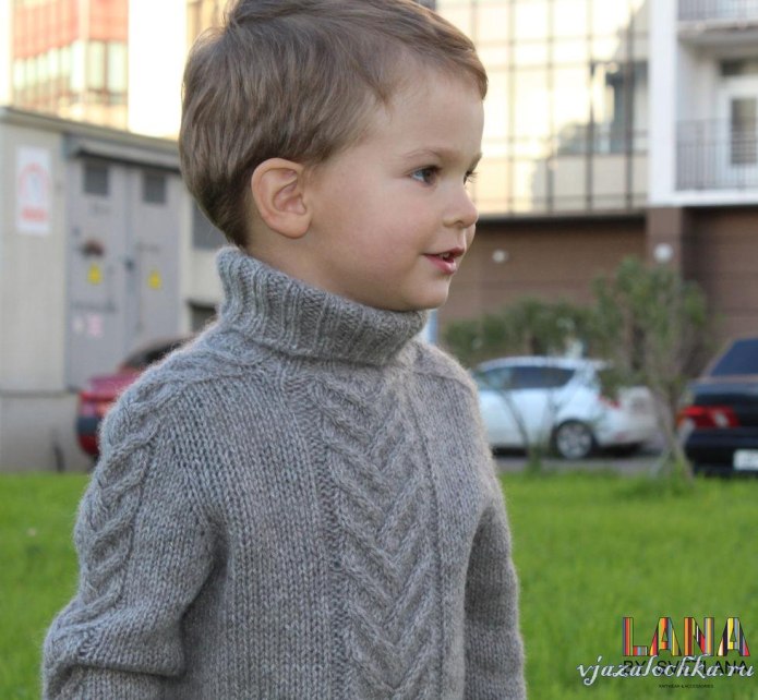 Свитер для мальчика спицами