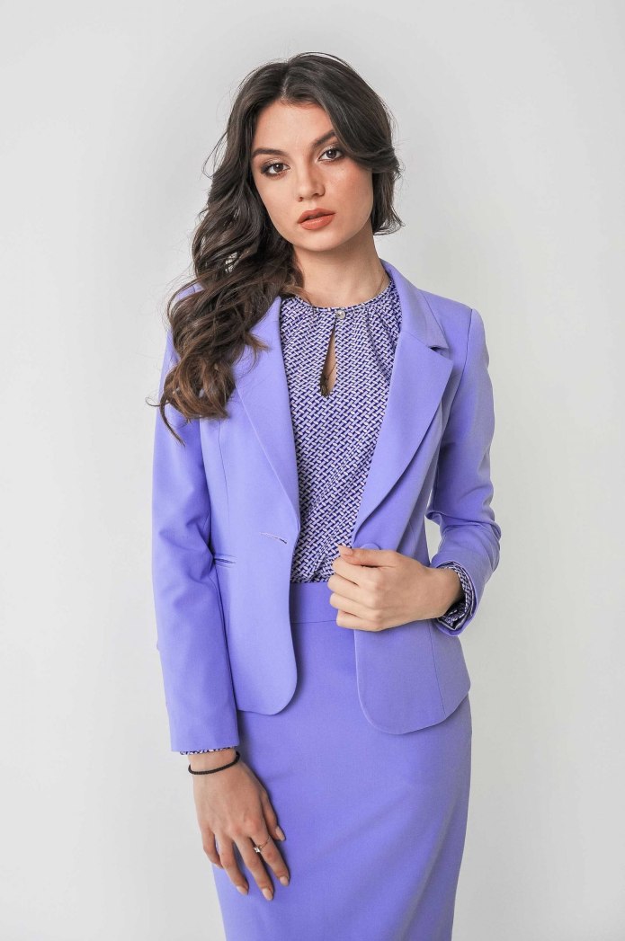 Фиолетовый блейзер Zara