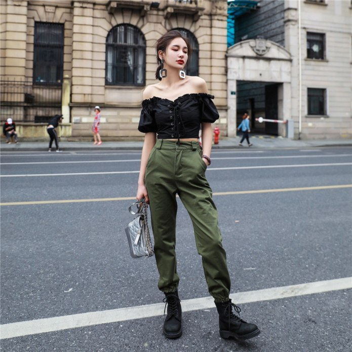 Брюки карго женские Street Style