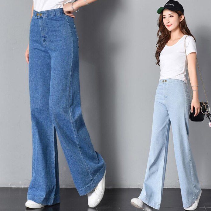 Джинсы wide Leg High Waist