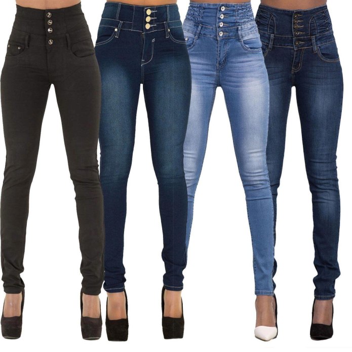 Джинсы straight High Waist