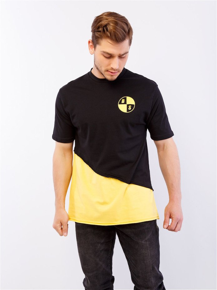 Желтая футболка off White