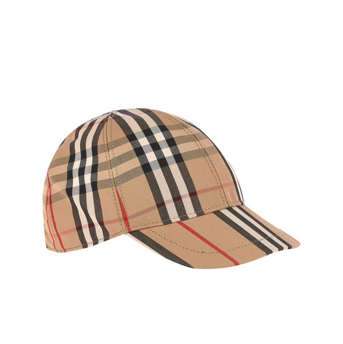 Бейсболка клетчатая клетчатая Burberry