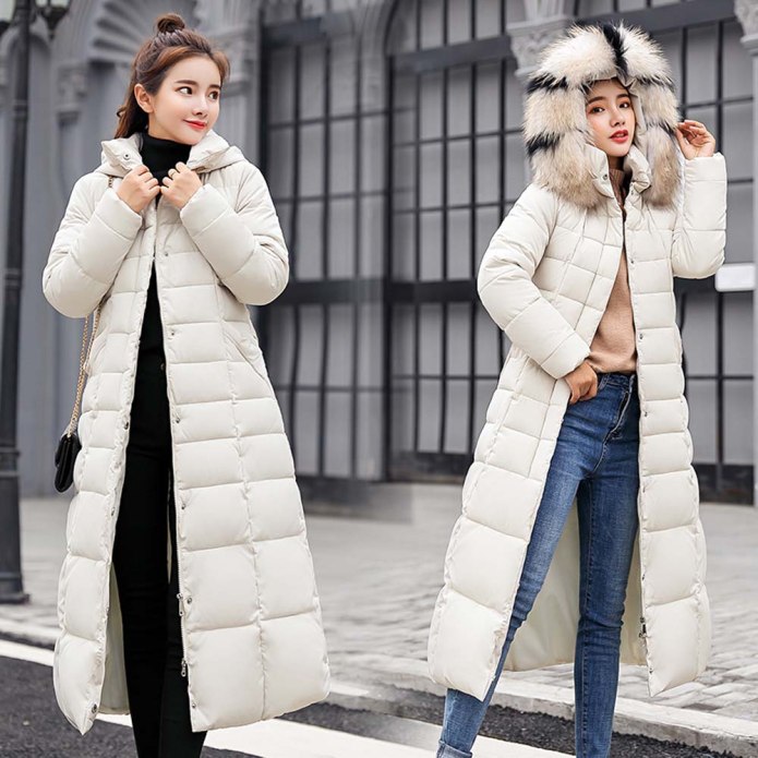 Куртка long Oversized down Coat женский