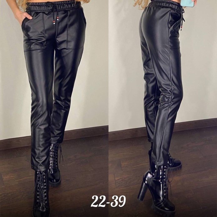 Moschino Fringe Leather Pants