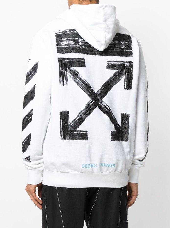 Худи off White белая