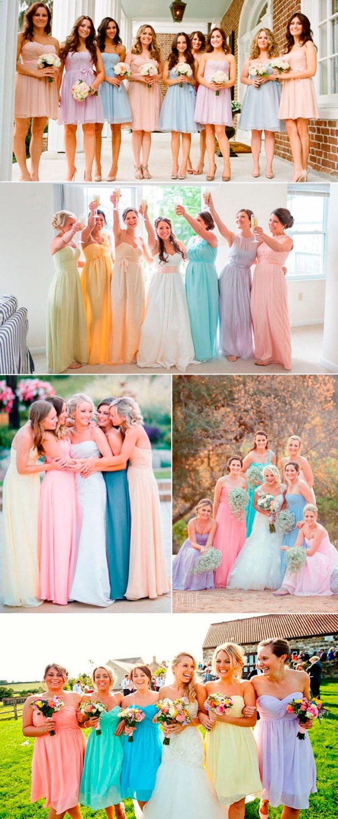 Свадьба в пастельных тонах одежда гостей женщин фото