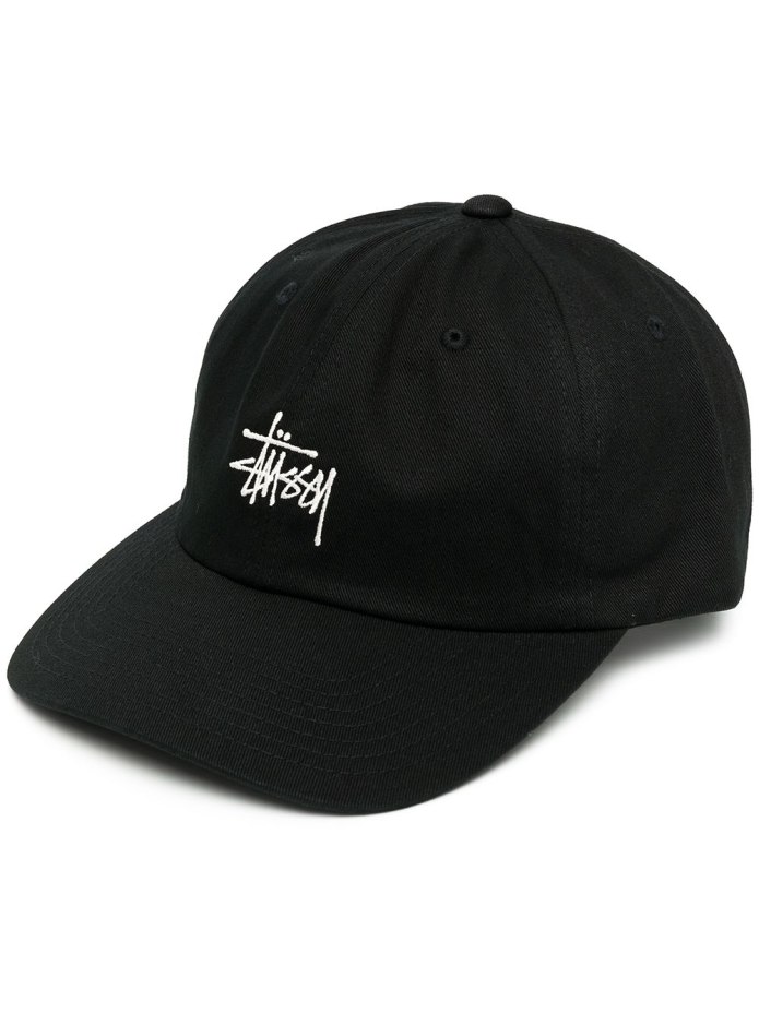 Stussy кепка stock Low Pro cap чёрная