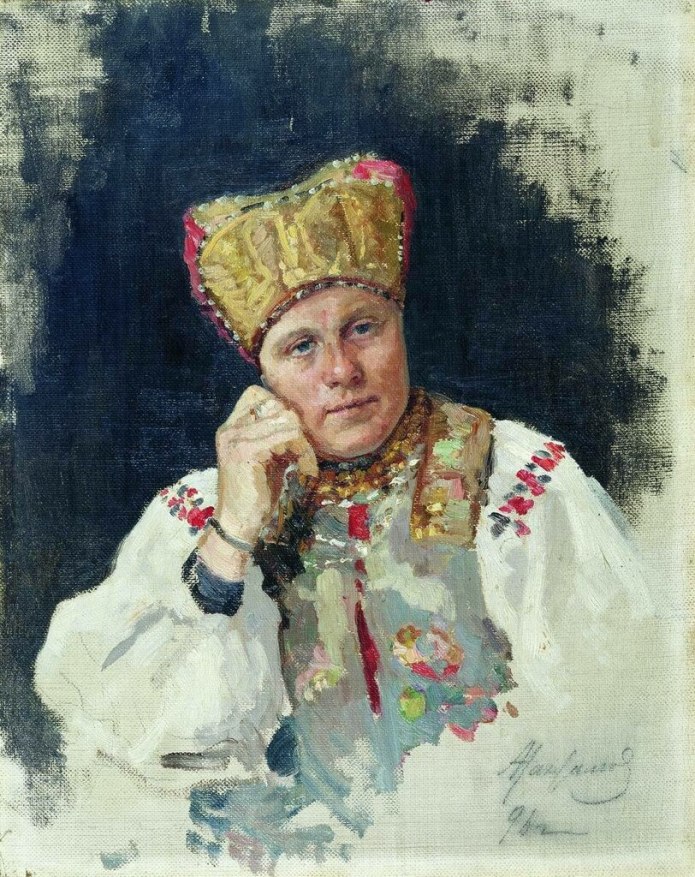 Константин Егорович Маковский крестьянка