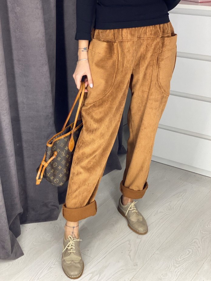 Брюки вельветовые Bershka Bershka