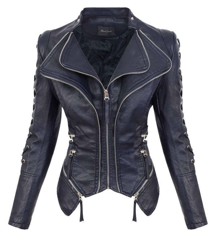 Faux Leather Biker Jacket Zara