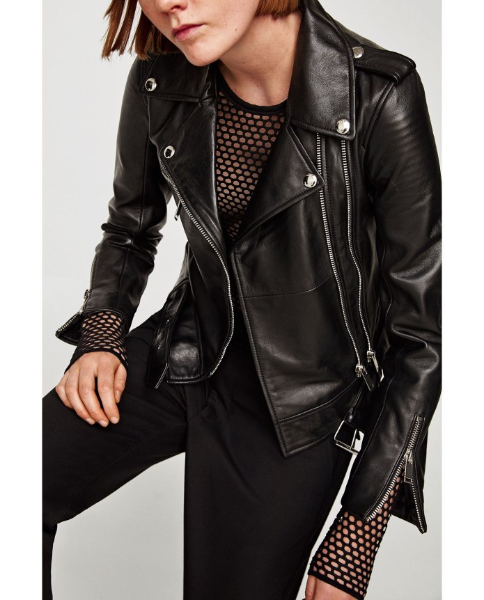 Zara TRF Outerwear кожаная куртка
