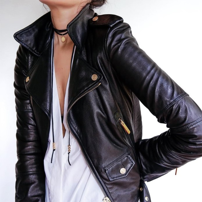 Faux Leather Biker Jacket Zara