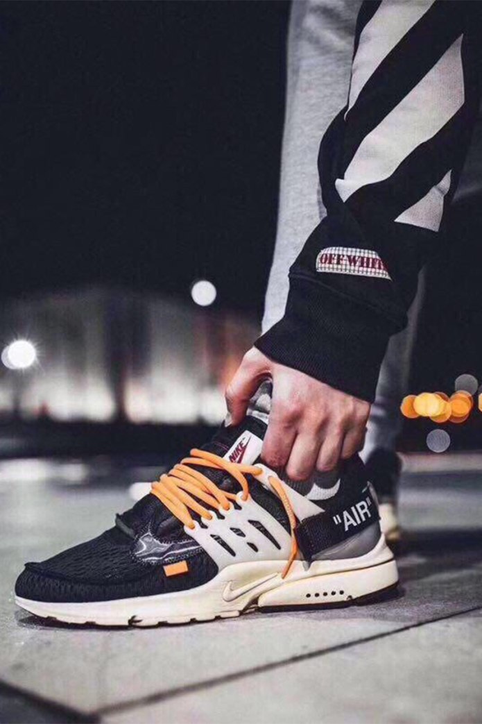 Orange Jogger off White
