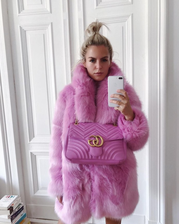 Шуба из искусственного меха Chiara Ferragni