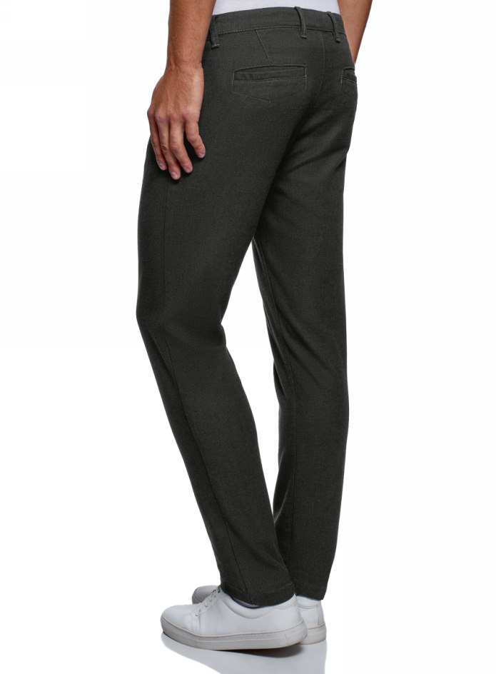 Брюки мужские Henderson серый с черным. AW 19 Slim 161258. 1027