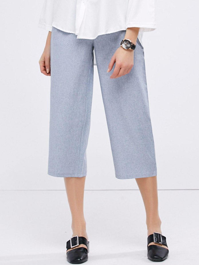 Бежевые штаны Pull and Bear женские