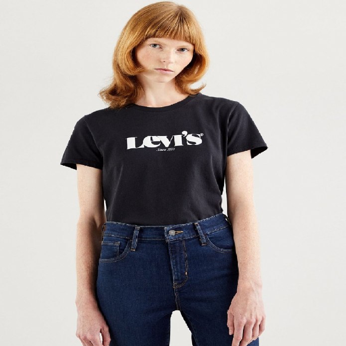 Levis the perfect Tee женская черная