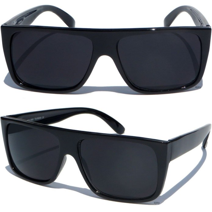 Flat Top Dark Lens Sunglasses