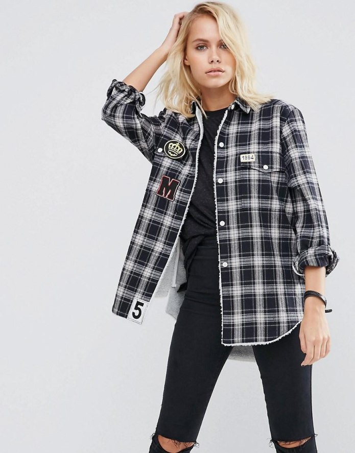 Рубашка Pimkie в клетку ASOS