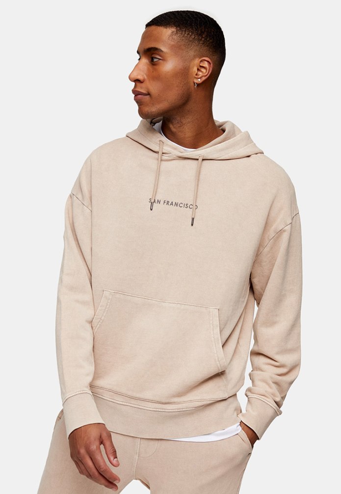 Esprit бежевая кофта с капюшоном