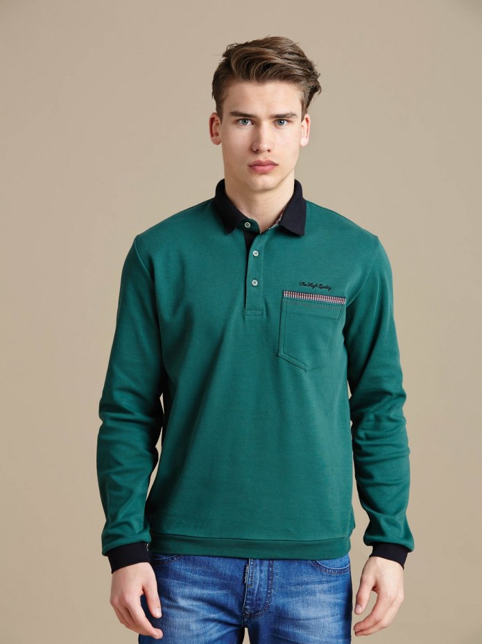 Lacoste Polo Green- Pink