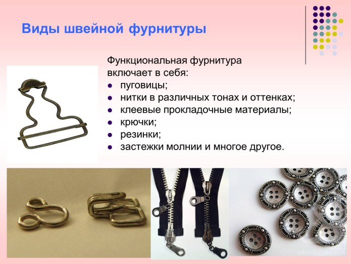 Фурнитура для одежды