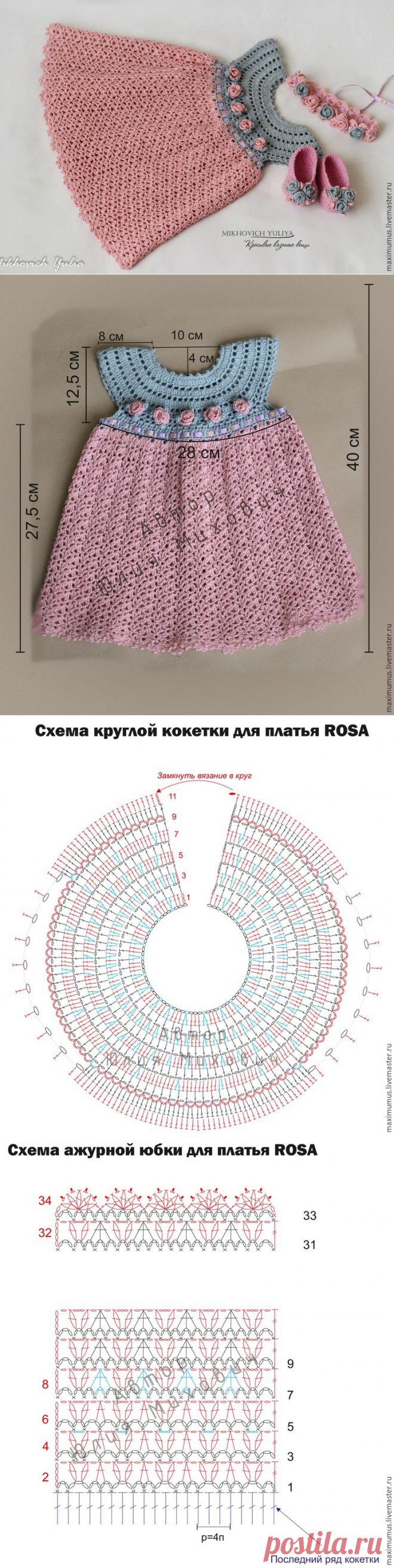 Вязаные и схемы детского сарафанчика крючком