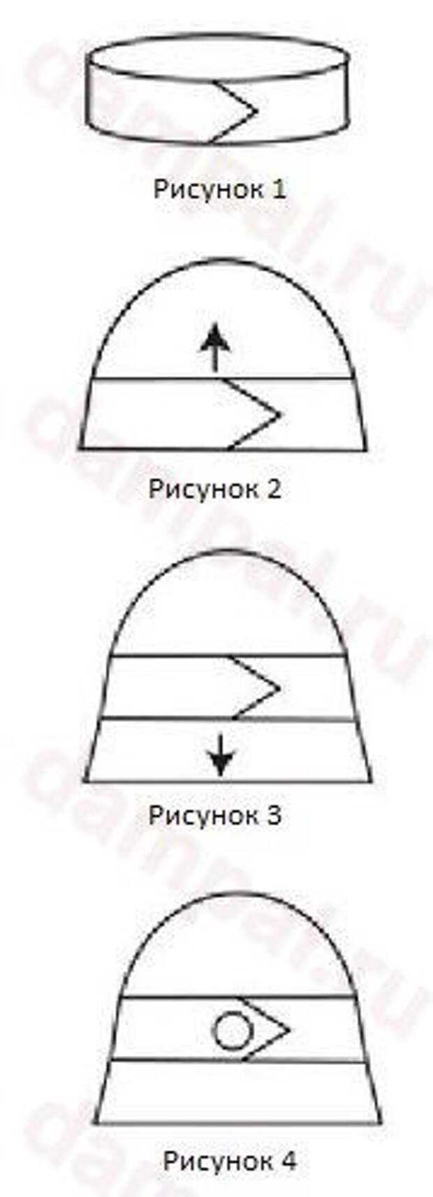 Выкройка летней шляпы с полями для женщин