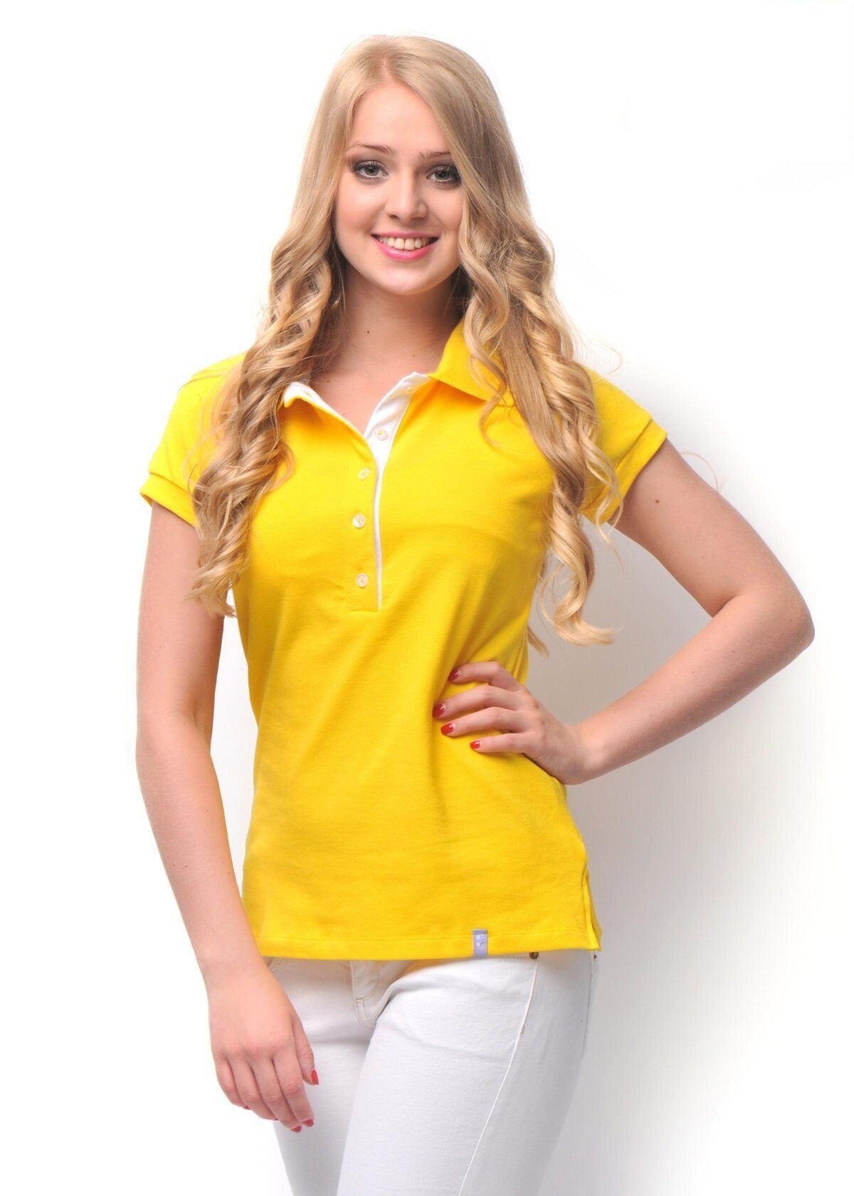 Желтая рубашка женская