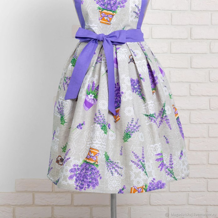 Фартук "Lavender" 60х76 с вышивкой