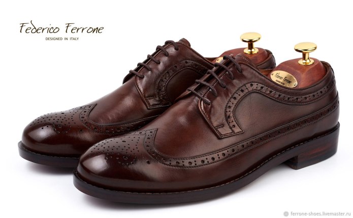 Oxford Brogue Brown Shoes for men