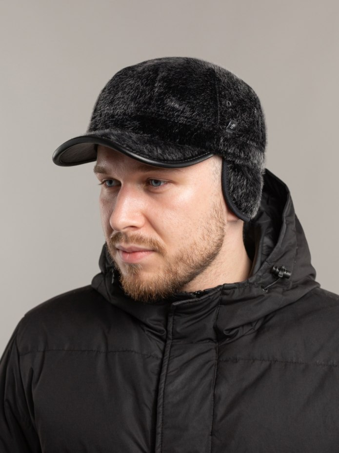 Кепка с мехом мужская